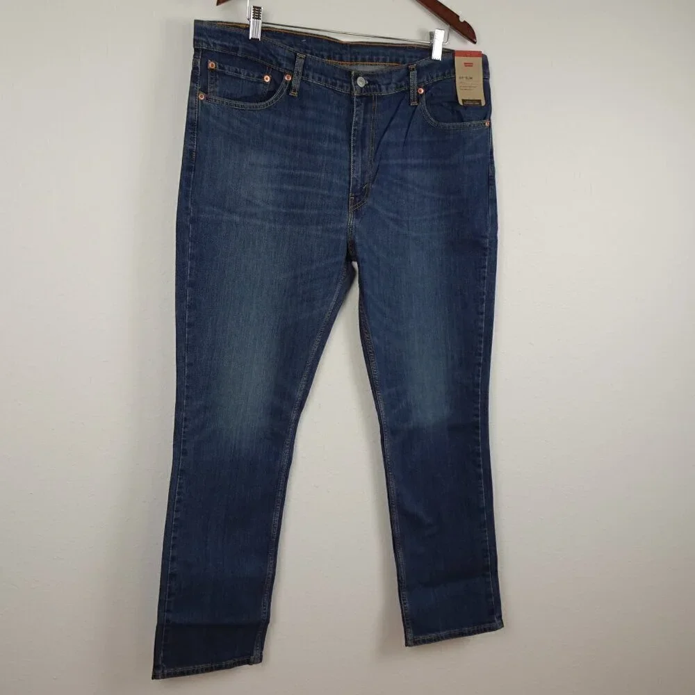 Levi's 511 Slim Jeans Men's Size 40x32 Blue Denim Stretch